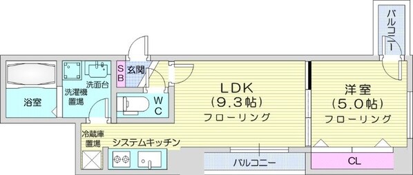 東区役所前駅 徒歩11分 6階の物件間取画像